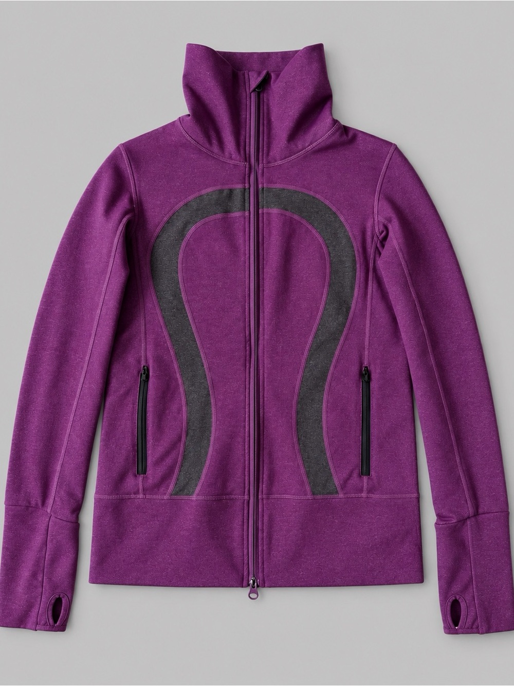 Lululemon Woman Purple Stride Zip-Up Sweater Jacket US8 Athleisure Cozy Casual